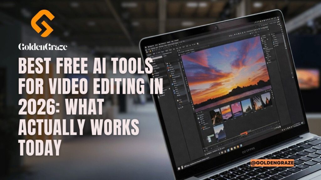 Best free AI tools for video editing in 2026 for creators – goldengraze
